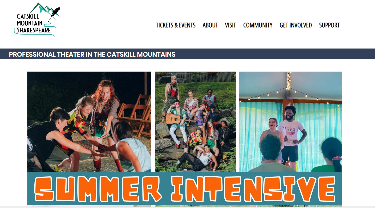 Catskill Mountain Shakespeare summer camp announced!