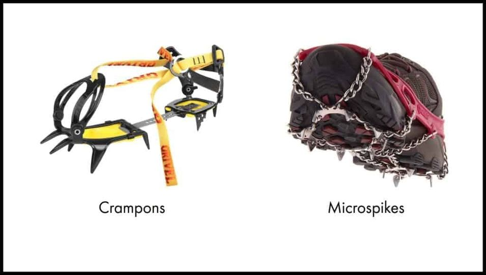 Crampons vs Microspikes